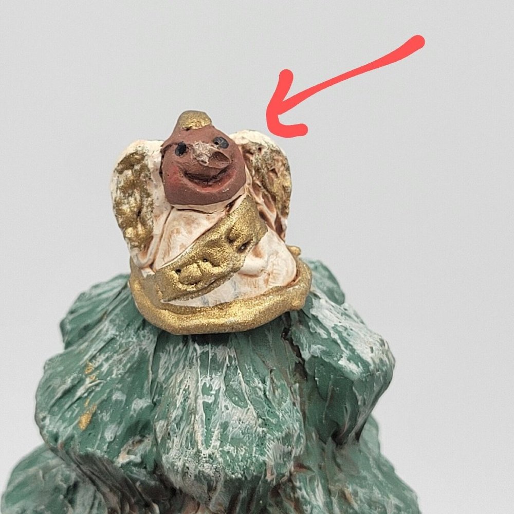 RARE John Solomon Sandridge Papa Cause Sculpture Signed By Artist 1992 Christmas - Picture 3 of 14